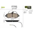 Jeu de 4 plaquettes de frein avant VALEO 872595 - Visuel 1