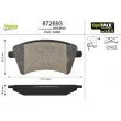 Jeu de 4 plaquettes de frein avant VALEO 872693 - Visuel 1