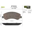 Jeu de 4 plaquettes de frein avant VALEO 872816 - Visuel 1