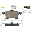 Jeu de 4 plaquettes de frein avant VALEO 872832 - Visuel 1