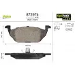 Jeu de 4 plaquettes de frein avant VALEO 872974 - Visuel 1
