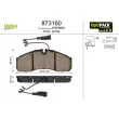 Jeu de 4 plaquettes de frein avant VALEO 873160 - Visuel 1