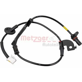 Capteur, vitesse de roue arrière gauche METZGER 09001015