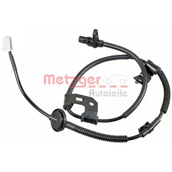 Capteur, vitesse de roue arrière gauche METZGER 09001025