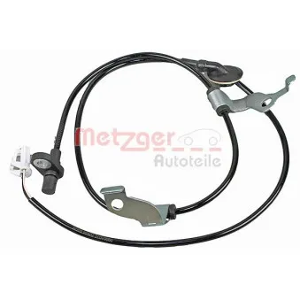 Capteur, vitesse de roue arrière gauche METZGER 09001037