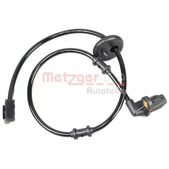 Capteur, vitesse de roue arrière gauche METZGER 09001078