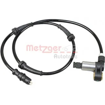 Capteur, vitesse de roue arrière gauche METZGER 09001105