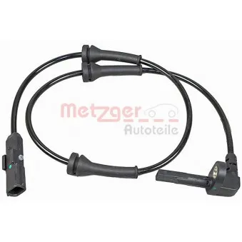 Capteur, vitesse de roue avant gauche METZGER 09001107