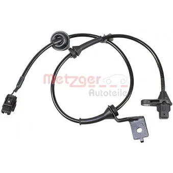 Capteur, vitesse de roue avant gauche METZGER 09001116