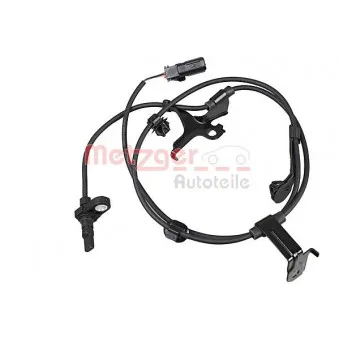 Capteur, vitesse de roue avant gauche METZGER 09001127