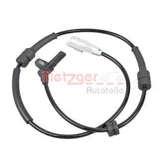 Capteur, vitesse de roue avant droit METZGER 09001143