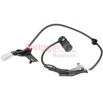 Capteur, vitesse de roue arrière gauche METZGER 09001154