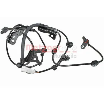 Capteur, vitesse de roue avant gauche METZGER 09001171