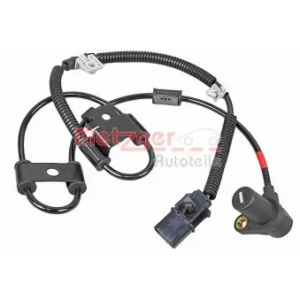 Capteur, vitesse de roue avant droit METZGER 09001189