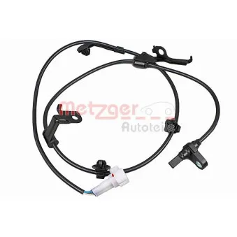 Capteur, vitesse de roue avant gauche METZGER 09001195
