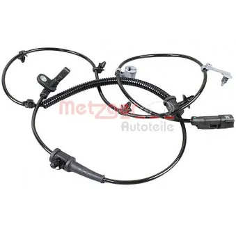 Capteur, vitesse de roue arrière gauche METZGER 09001238
