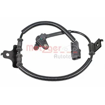 Capteur, vitesse de roue METZGER 09001259