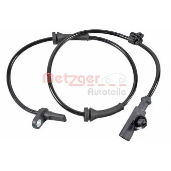 Capteur, vitesse de roue METZGER 09001289