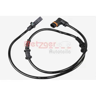 Capteur, vitesse de roue METZGER 09001312