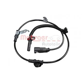 Capteur, vitesse de roue METZGER 09001325