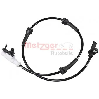 Capteur, vitesse de roue METZGER 09001346