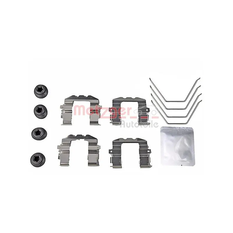 Kit d'accessoires, plaquette de frein à disque METZGER 109-0057