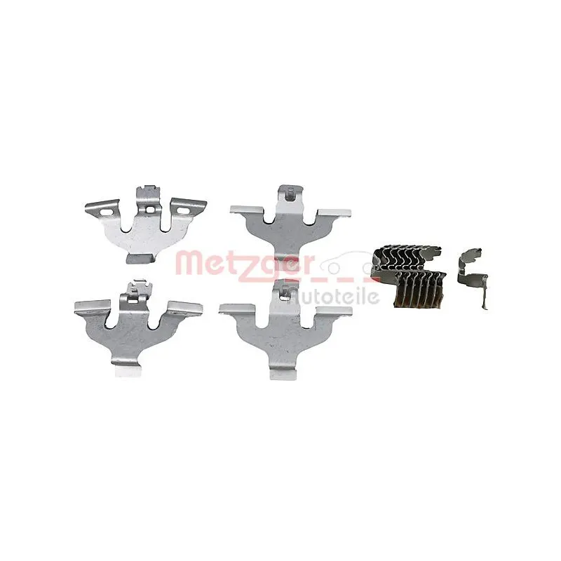 Kit d'accessoires, plaquette de frein à disque METZGER 109-0092
