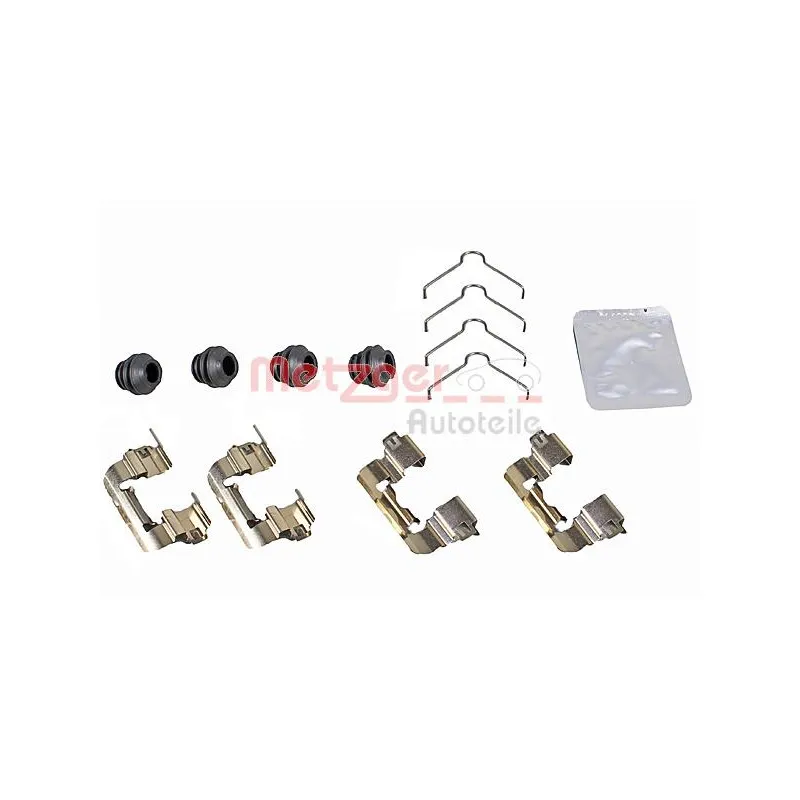 Kit d'accessoires, plaquette de frein à disque METZGER 109-0105
