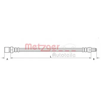 Flexible de frein METZGER 4110575