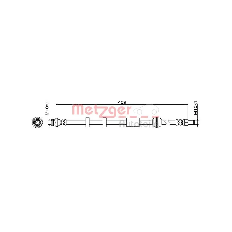 Flexible de frein METZGER 4111468