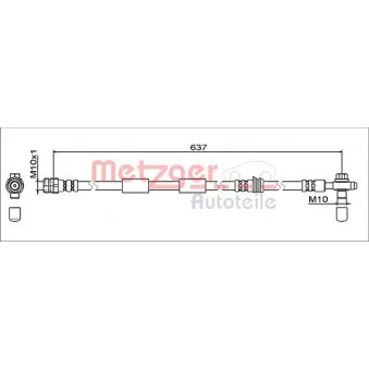 Flexible de frein METZGER 4111475
