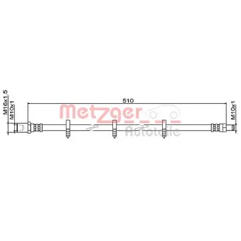 Flexible de frein METZGER 4111486