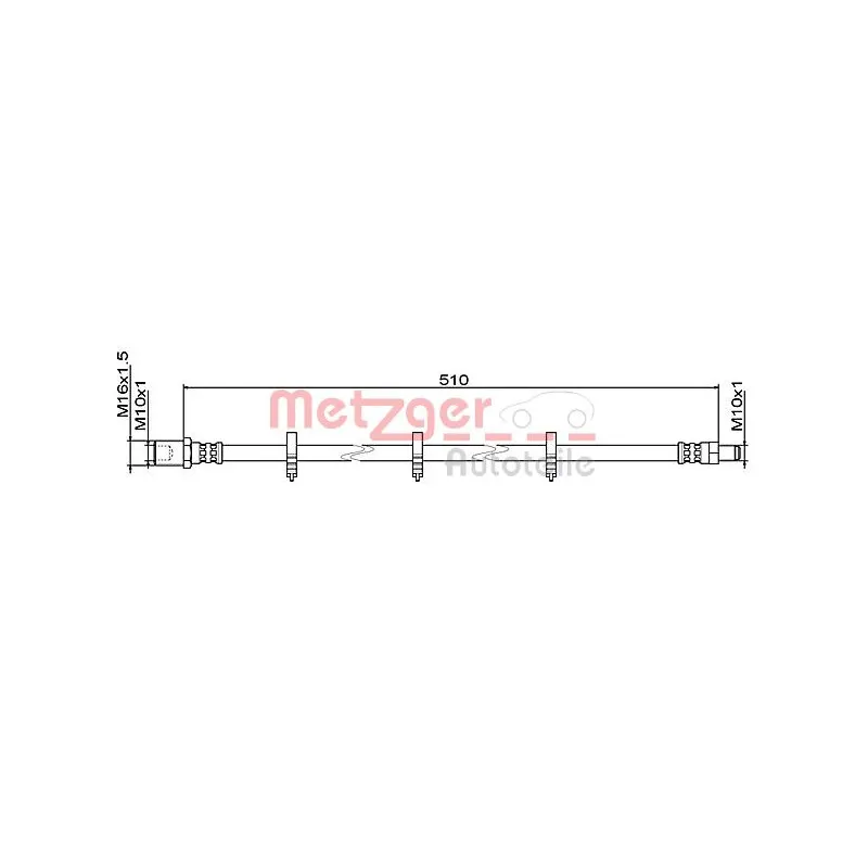 Flexible de frein METZGER 4111486