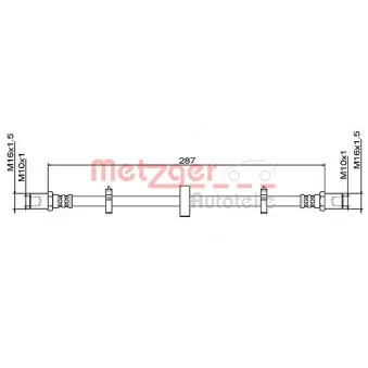 Flexible de frein METZGER 4111492