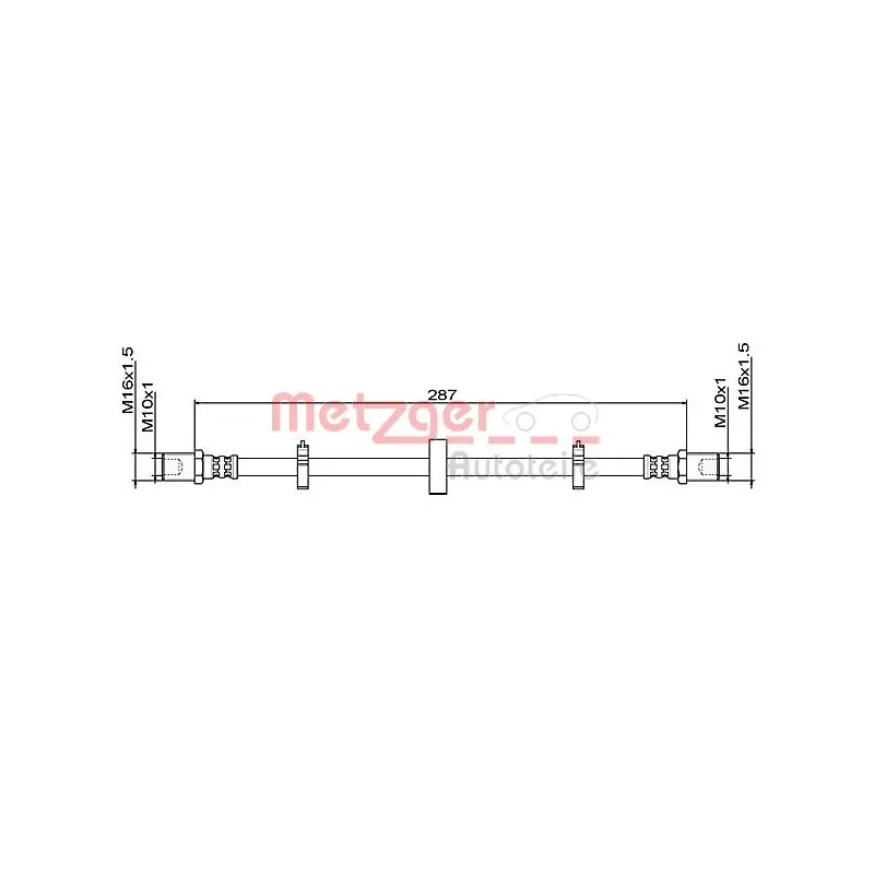 Flexible de frein METZGER 4111492