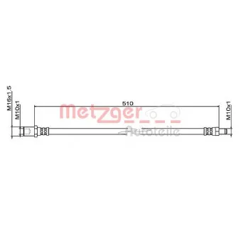 Flexible de frein METZGER 4111494