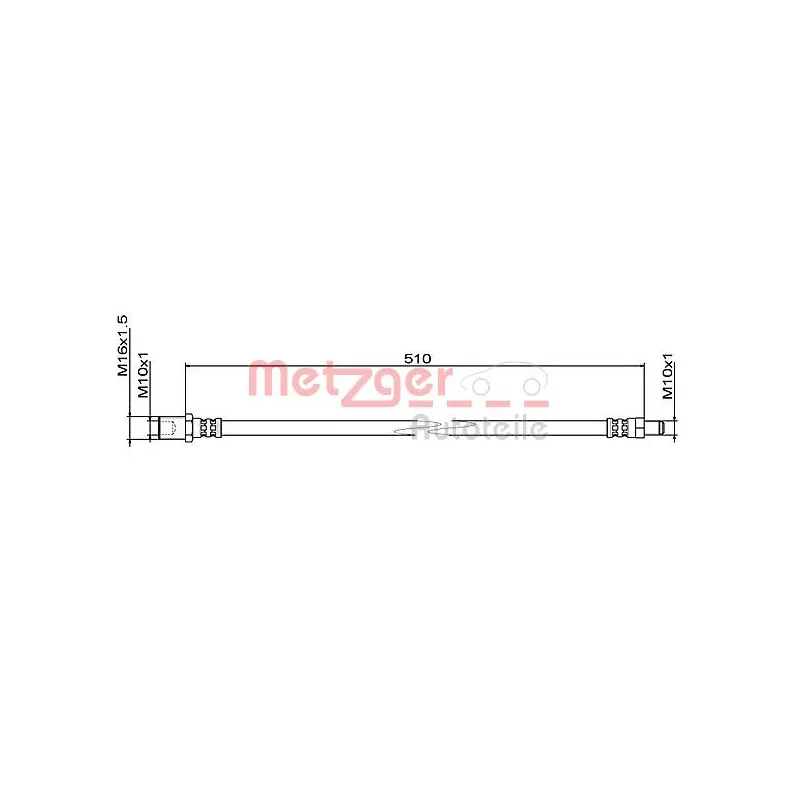 Flexible de frein METZGER 4111494