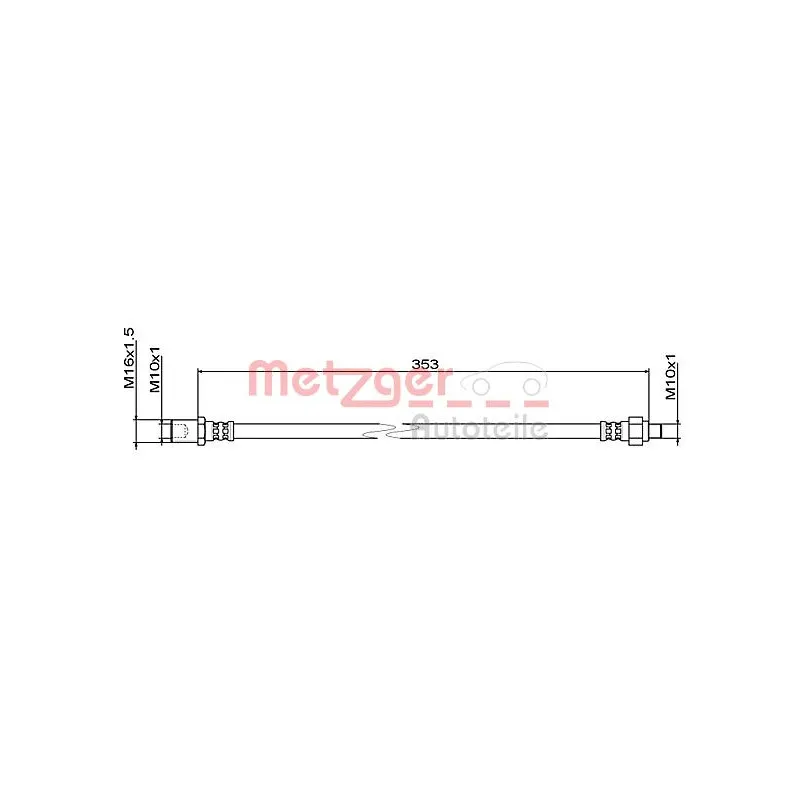 Flexible de frein METZGER 4111495