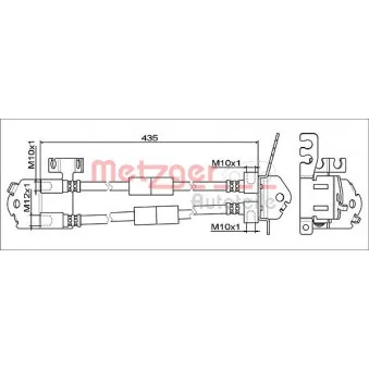Flexible de frein METZGER 4111557