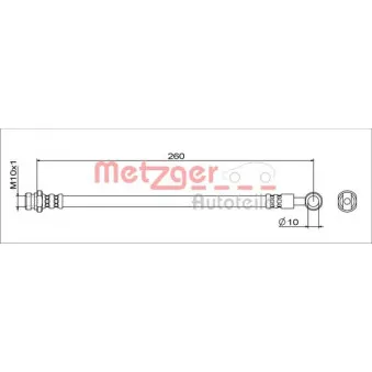 Flexible de frein METZGER 4111743