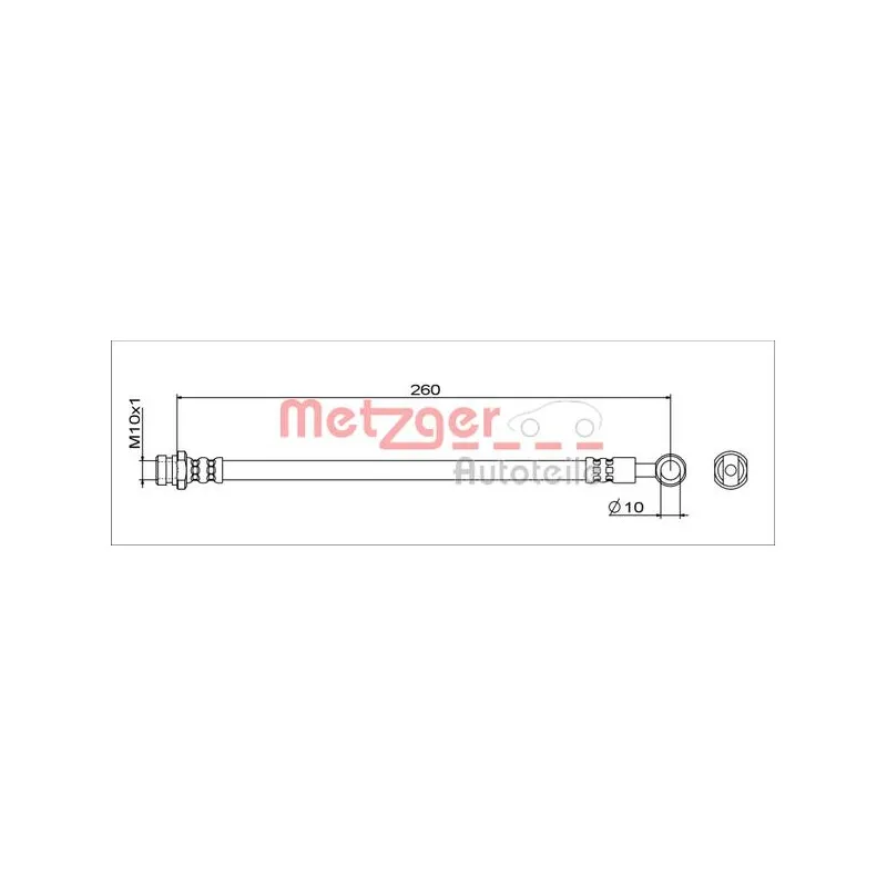 Flexible de frein METZGER 4111743