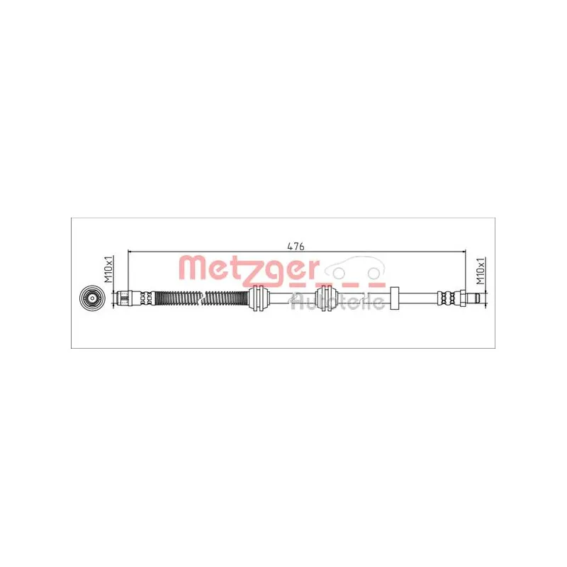 Flexible de frein METZGER 4111788
