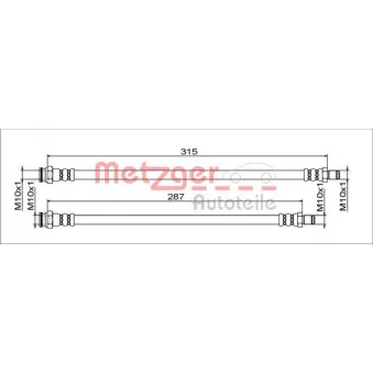 Flexible de frein METZGER 4111791