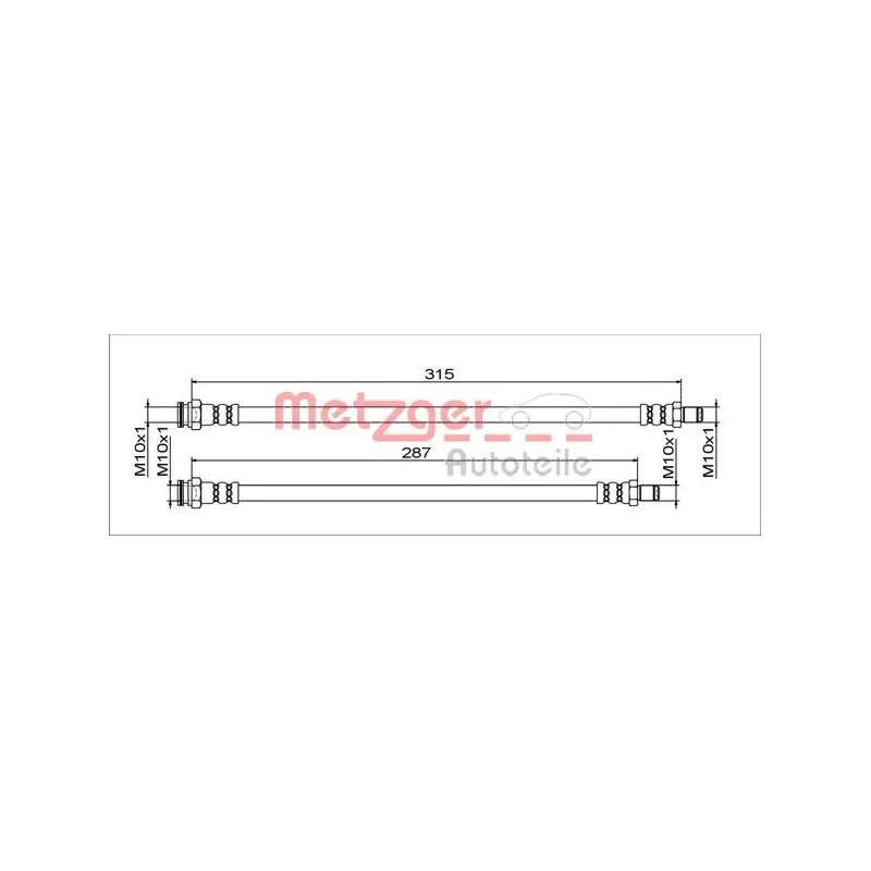Flexible de frein METZGER 4111791