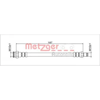 Flexible de frein METZGER 4111805