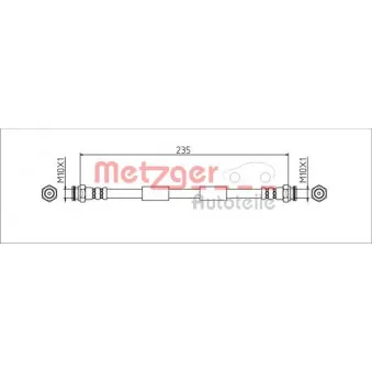 Flexible de frein METZGER