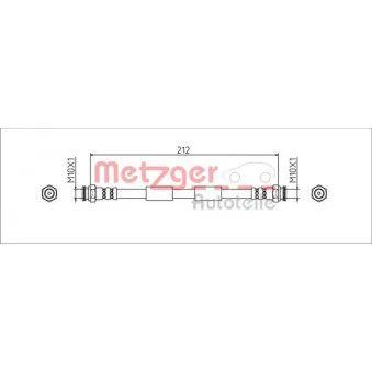 Flexible de frein METZGER 4111807