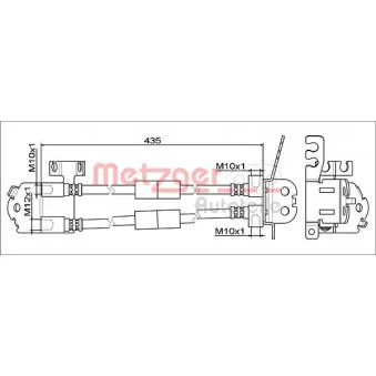 Flexible de frein METZGER 4111812