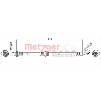 Flexible de frein avant droit METZGER 4111946