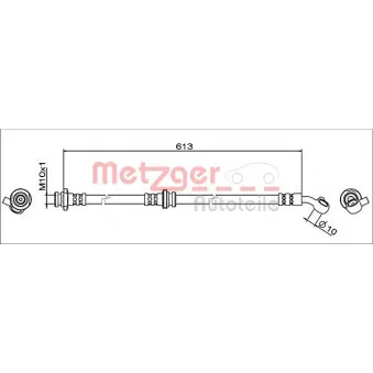 Flexible de frein avant gauche METZGER 4111949